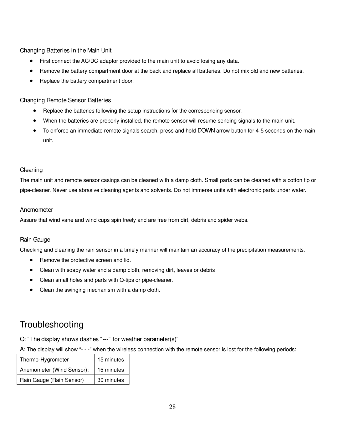 Honeywell TE831W-2 user manual Troubleshooting 