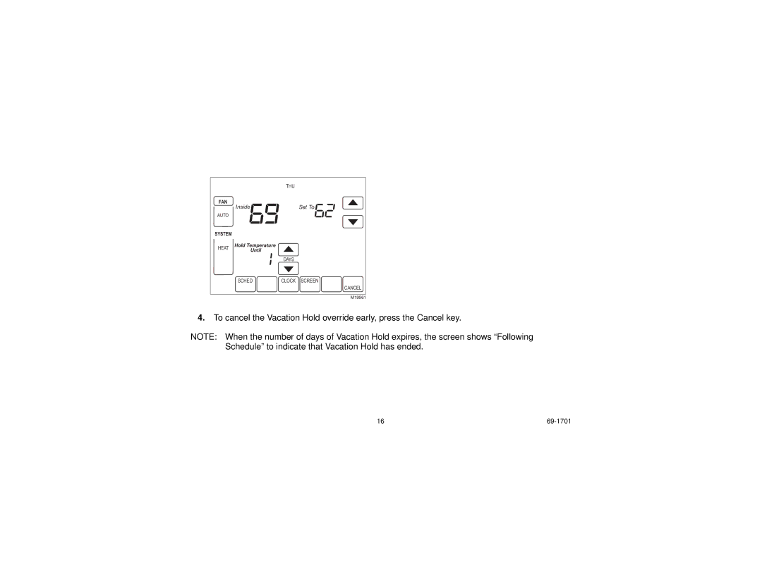 Honeywell TH8000 Series manual Inside 