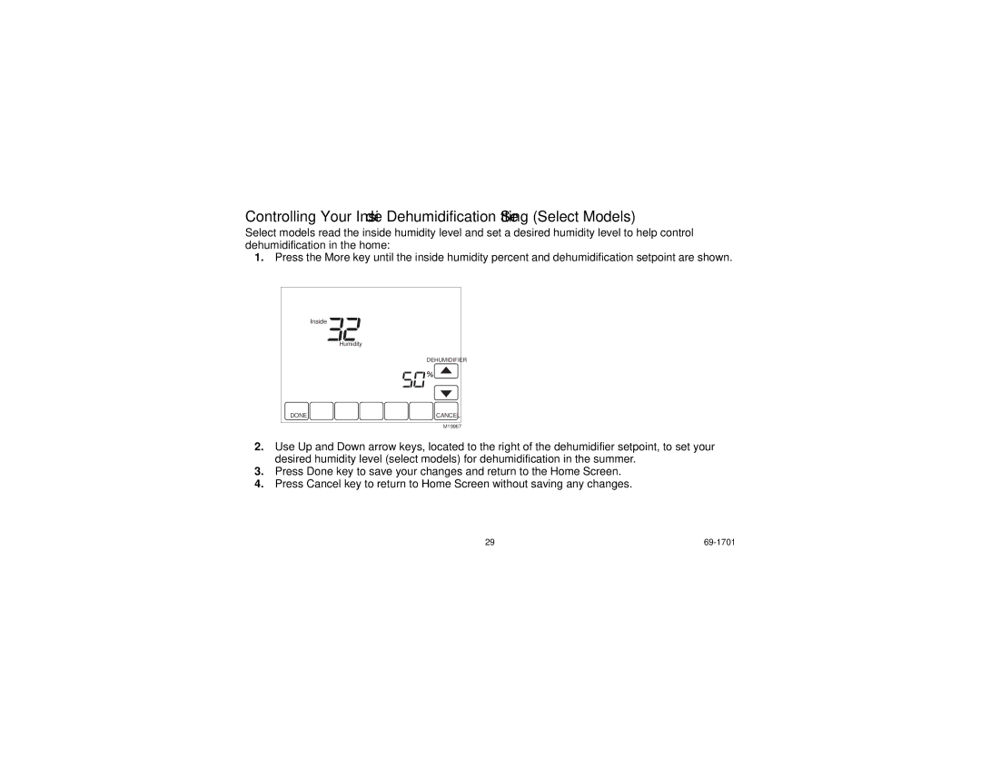 Honeywell TH8000 Series manual Inside 