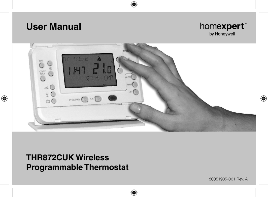 Honeywell user manual THR872CUK Wireless Programmable Thermostat 