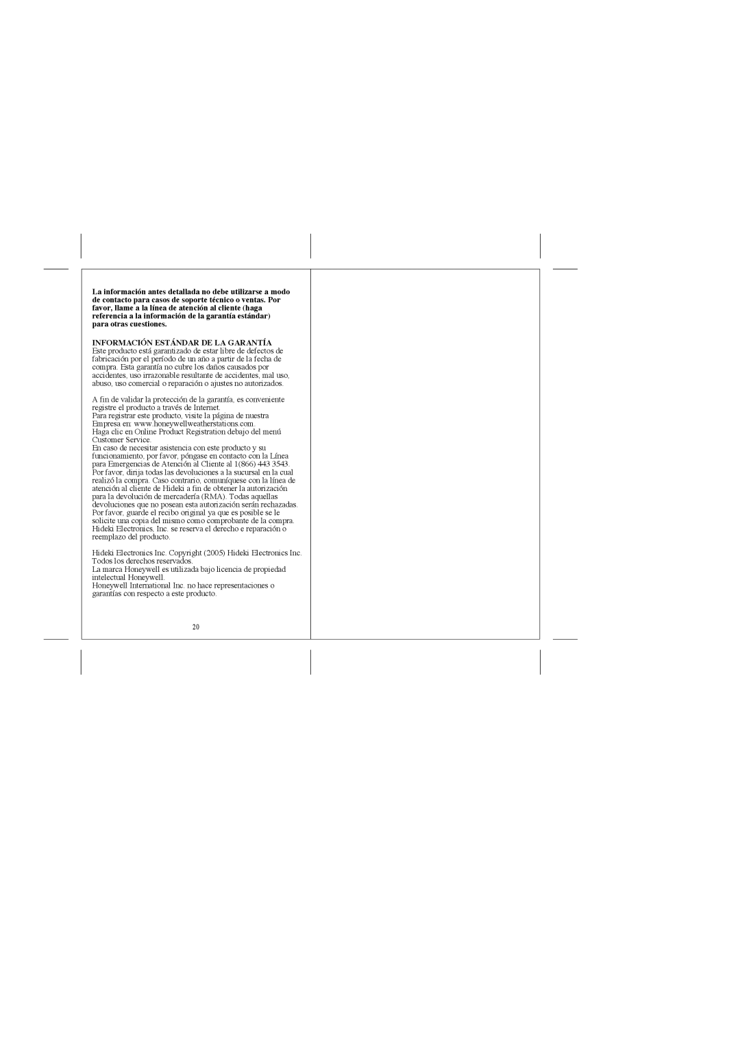 Honeywell TS33F user manual 