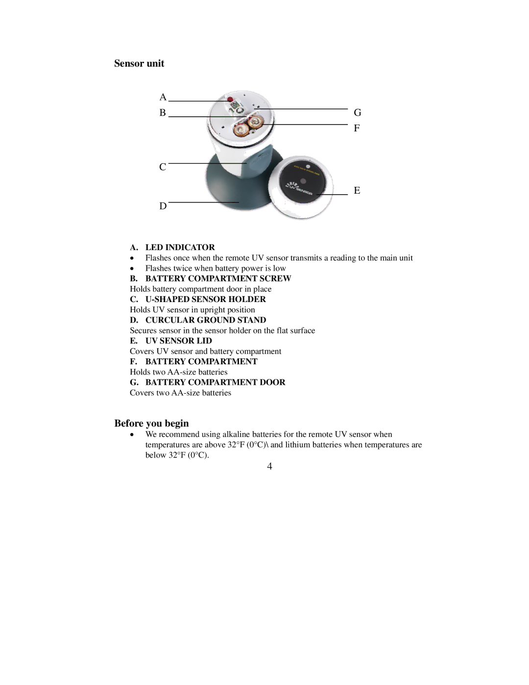 Honeywell TS704, TE923WD user manual Shaped Sensor Holder 