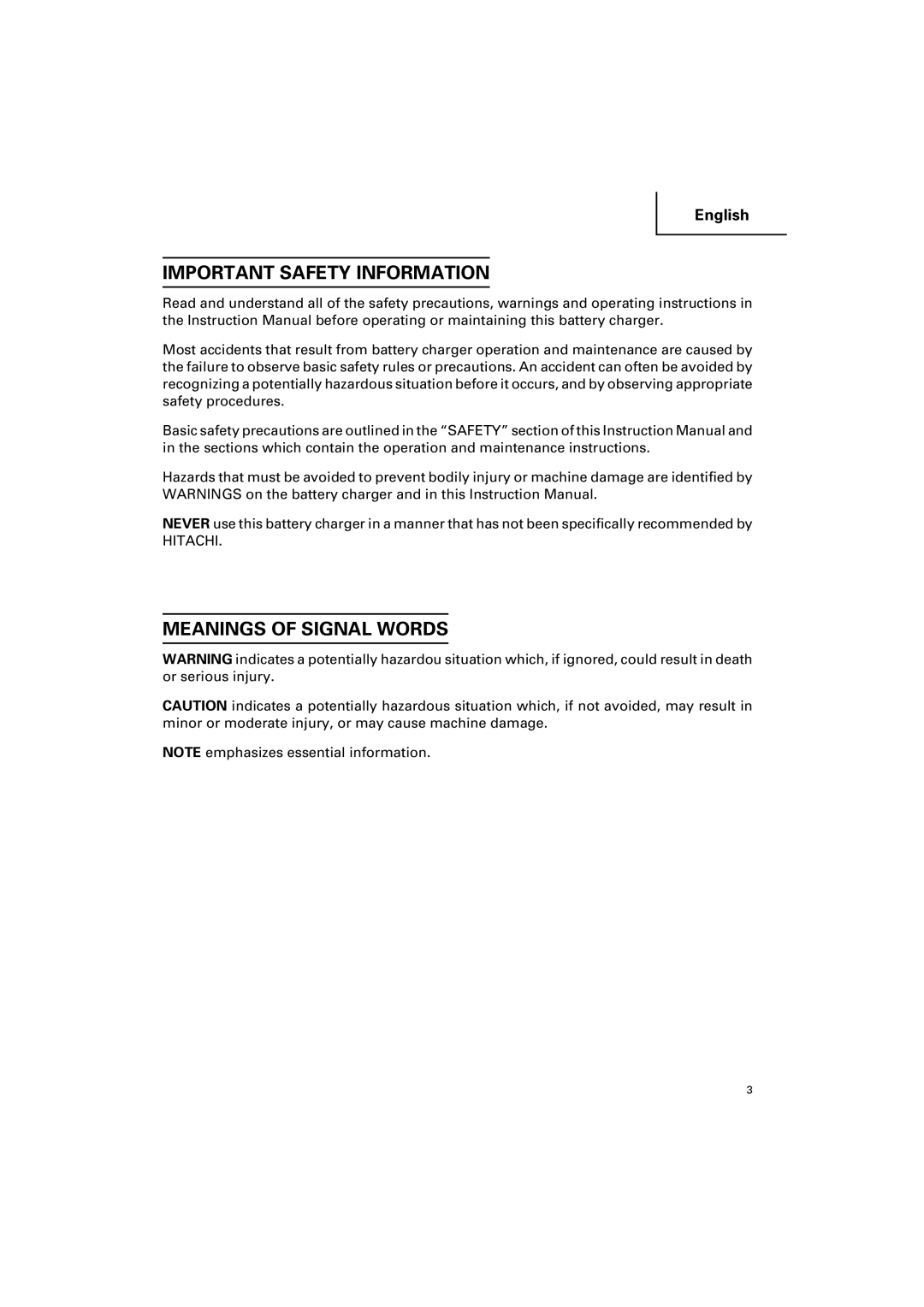 Honeywell UC 14SD instruction manual Important Safety Information, Meanings of Signal Words 