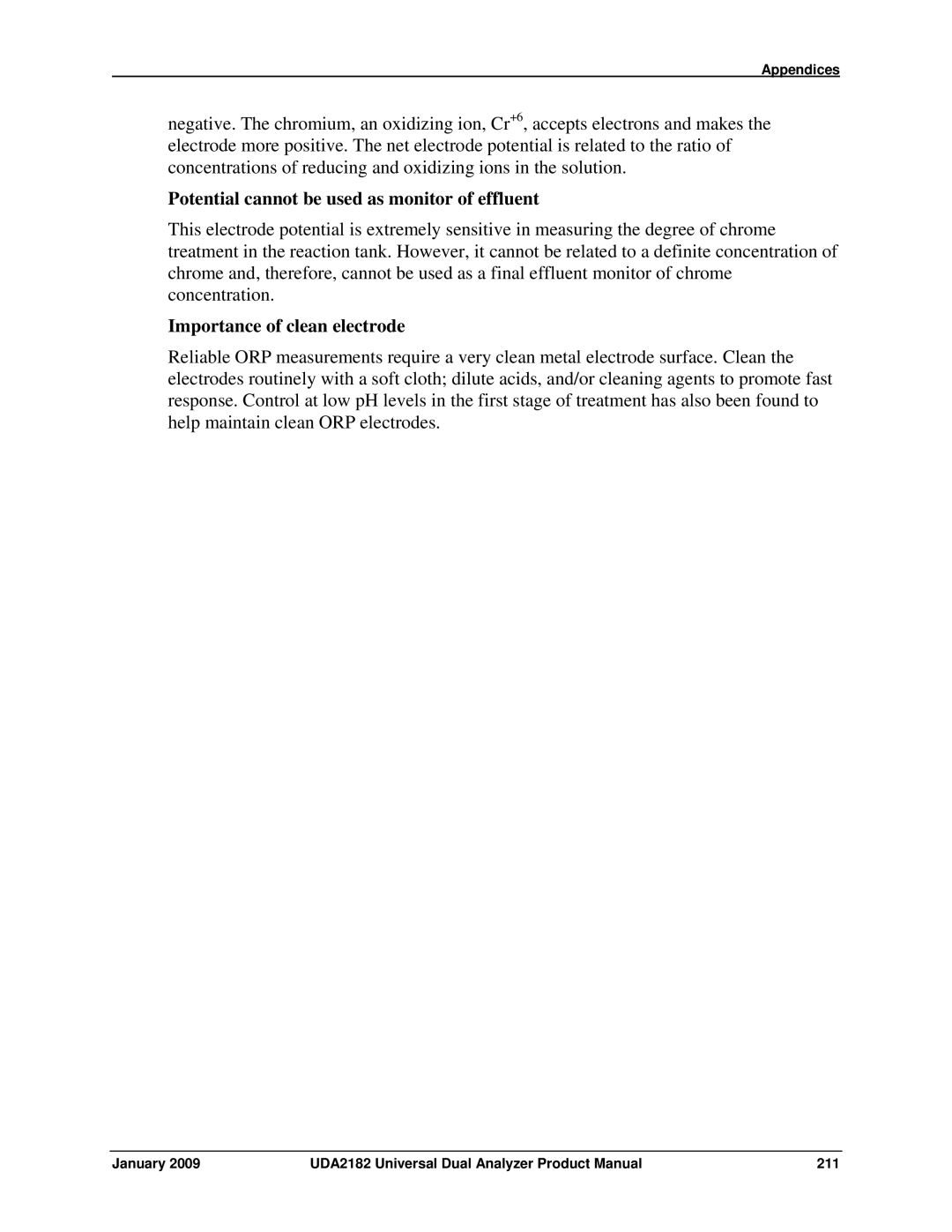 Honeywell manual January UDA2182 Universal Dual Analyzer Product Manual 211 