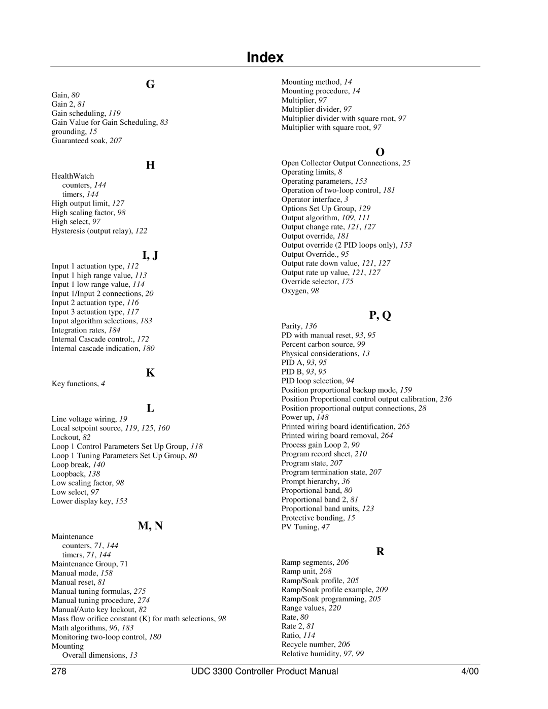 Honeywell manual UDC 3300 Controller Product Manual 