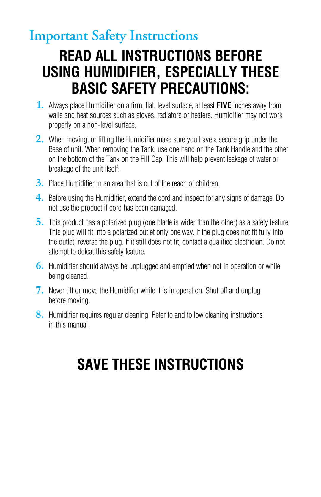 Honeywell V4500 manual Important Safety Instructions, Basic Safety Precautions 