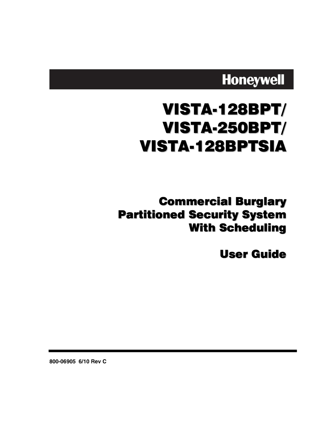 Honeywell VISTA128BPT, VISTA250BPT manual VISTA-128BPT VISTA-250BPT VISTA-128BPTSIA 