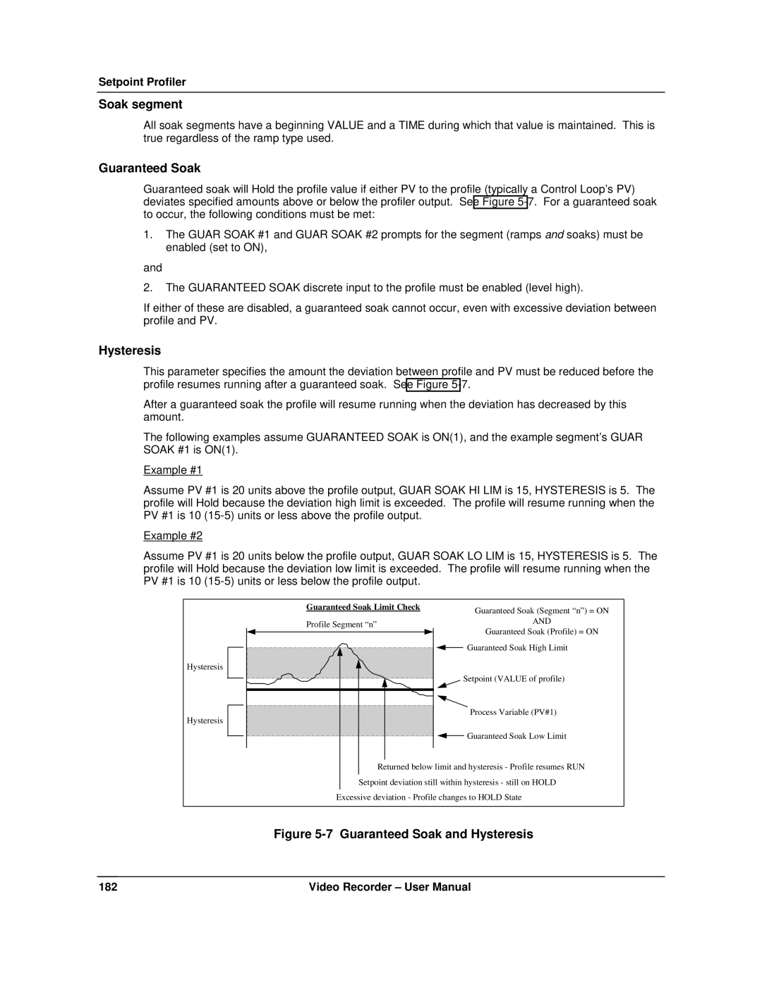 Honeywell VRX180 user manual Soak segment, Guaranteed Soak, Hysteresis 