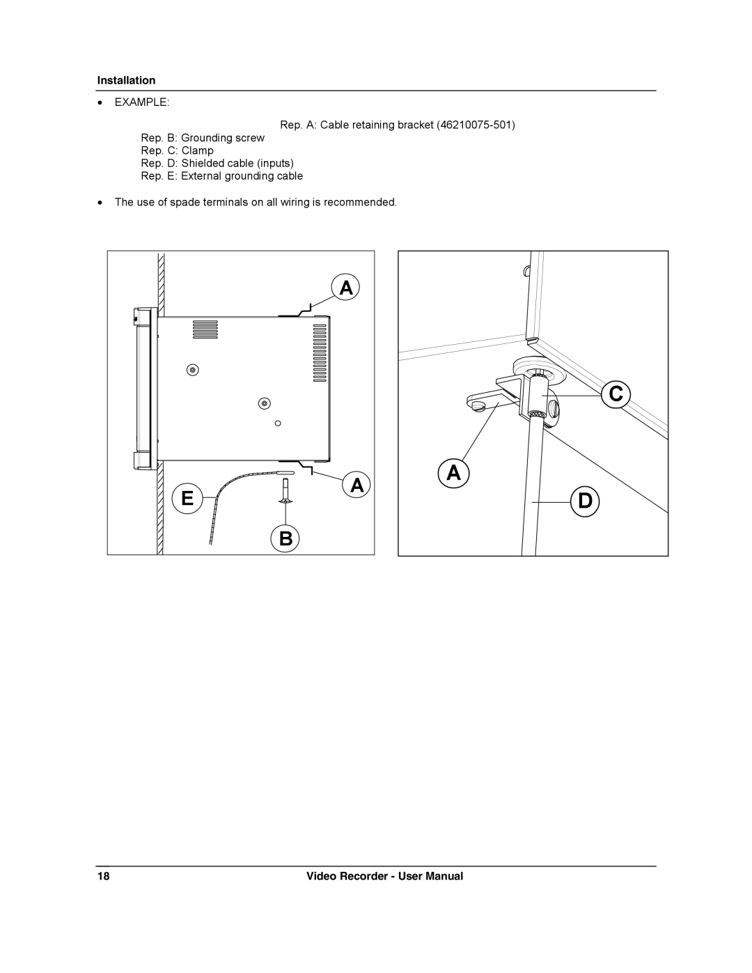 Honeywell VRX180 user manual Example 