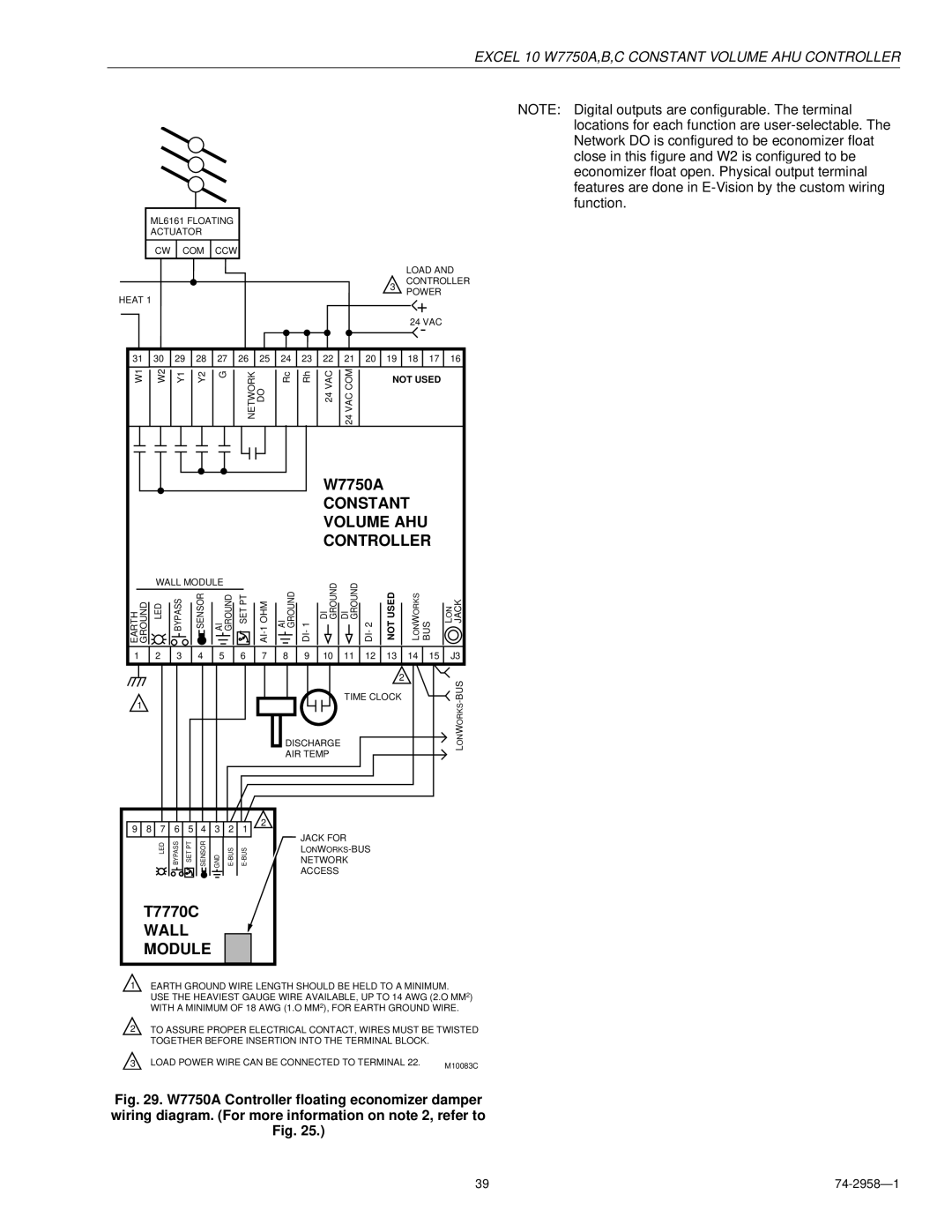 Honeywell W7750A specifications ML6161 Floating Actuator COM CCW Load Controller Power Heat 