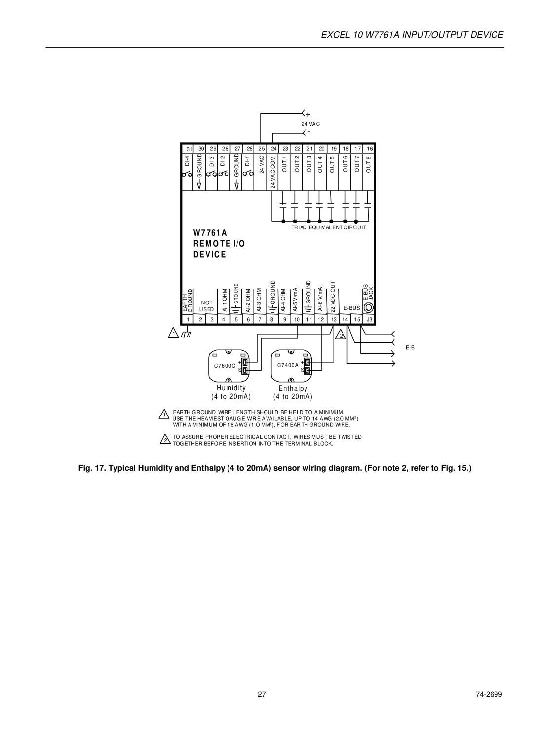 Honeywell W7761A specifications De V Ic E 