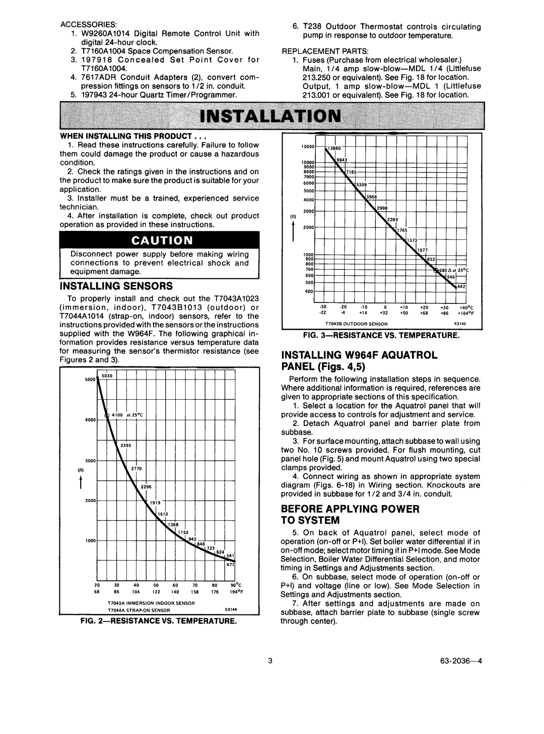 Honeywell w964f manual 