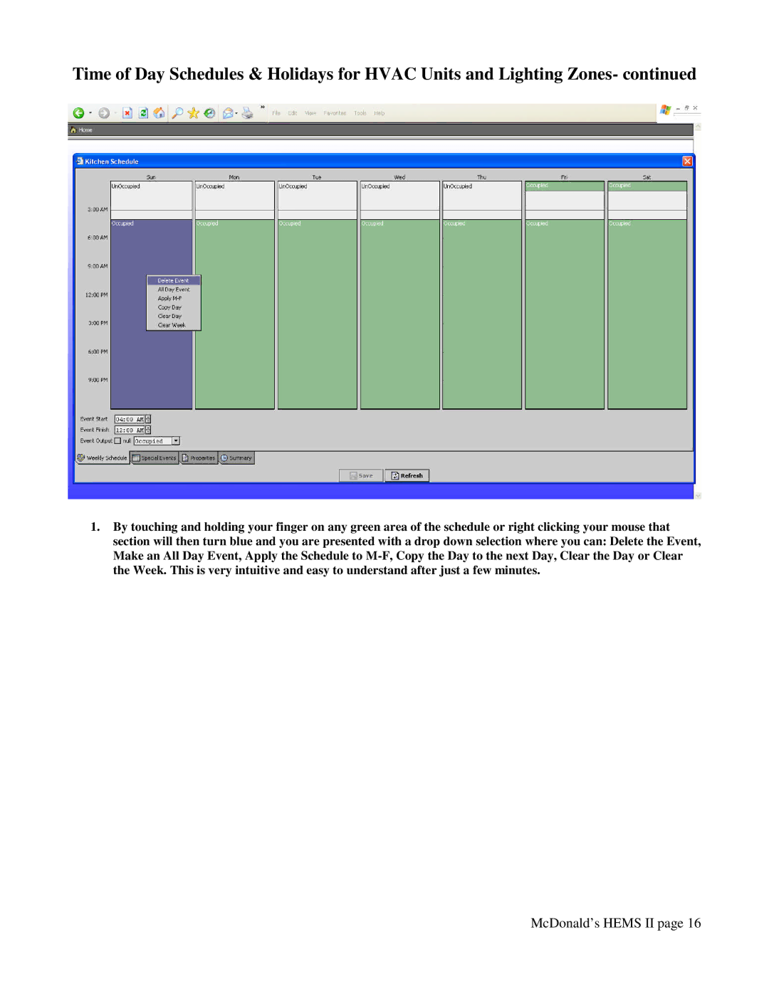 Honeywell WEB -201 manual McDonald’s Hems II 