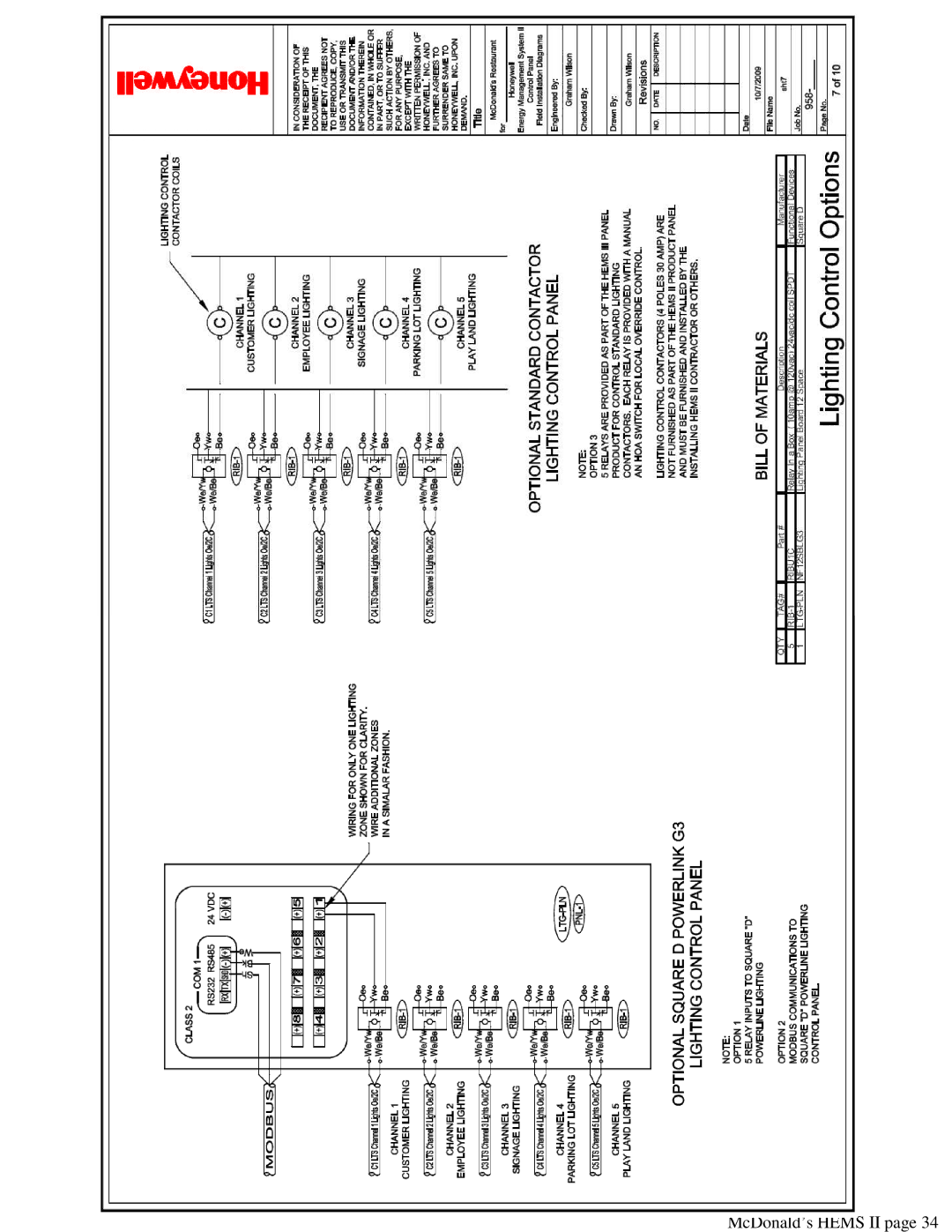 Honeywell WEB -201 manual McDonald’s Hems II 