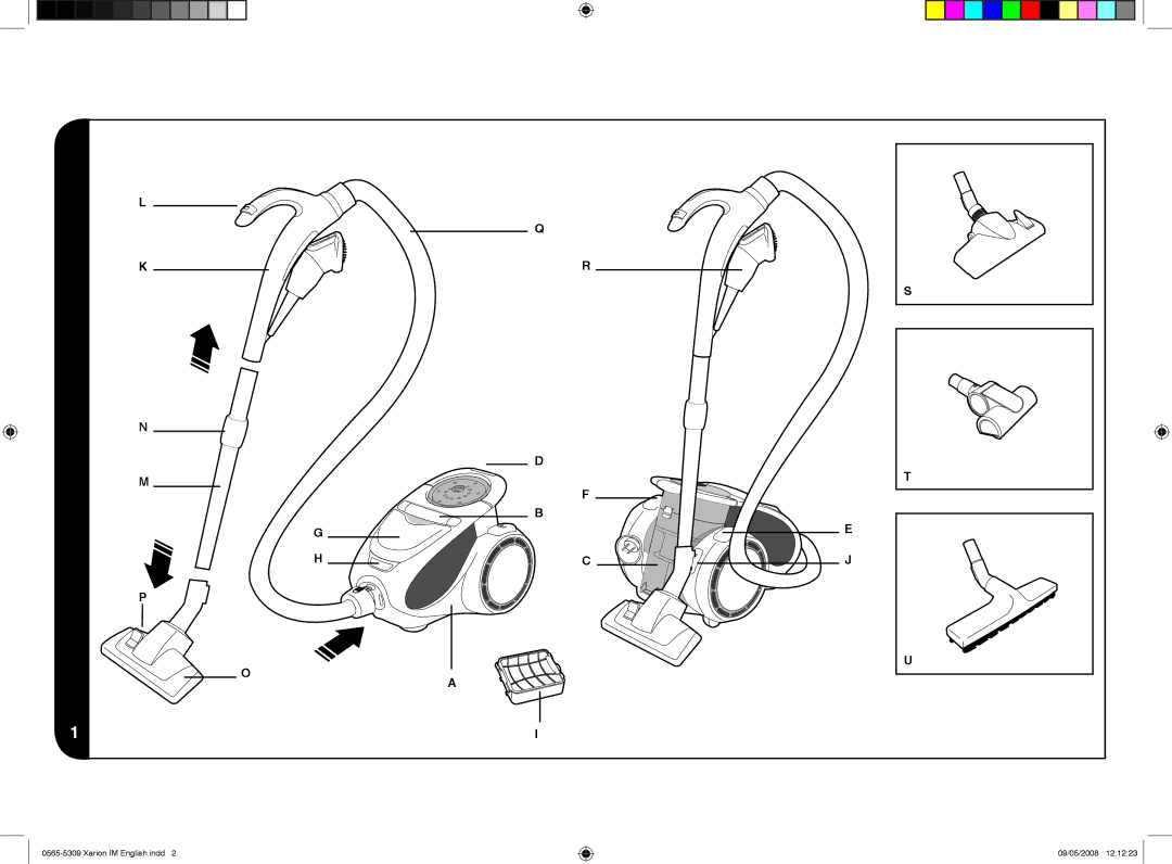 Hoover 0565-5309 instruction manual Xarion IM english.indd 09/05/2008 121223 