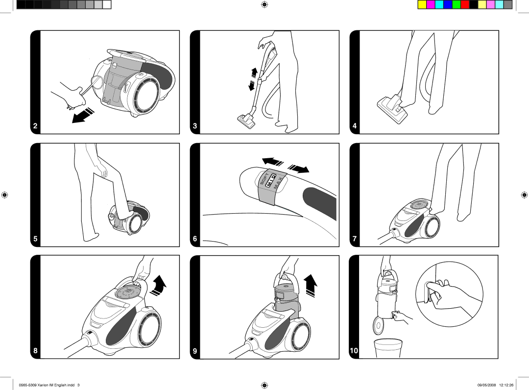 Hoover 0565-5309 instruction manual Xarion IM english.indd 09/05/2008 