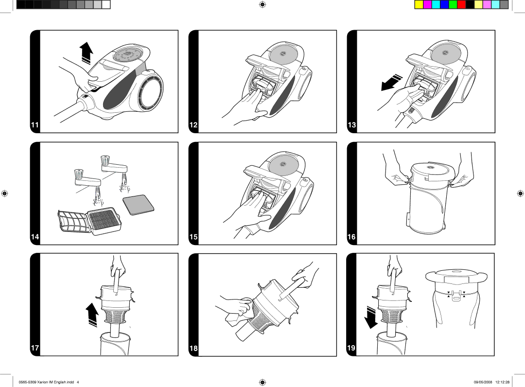 Hoover 0565-5309 instruction manual Xarion IM english.indd 09/05/2008 