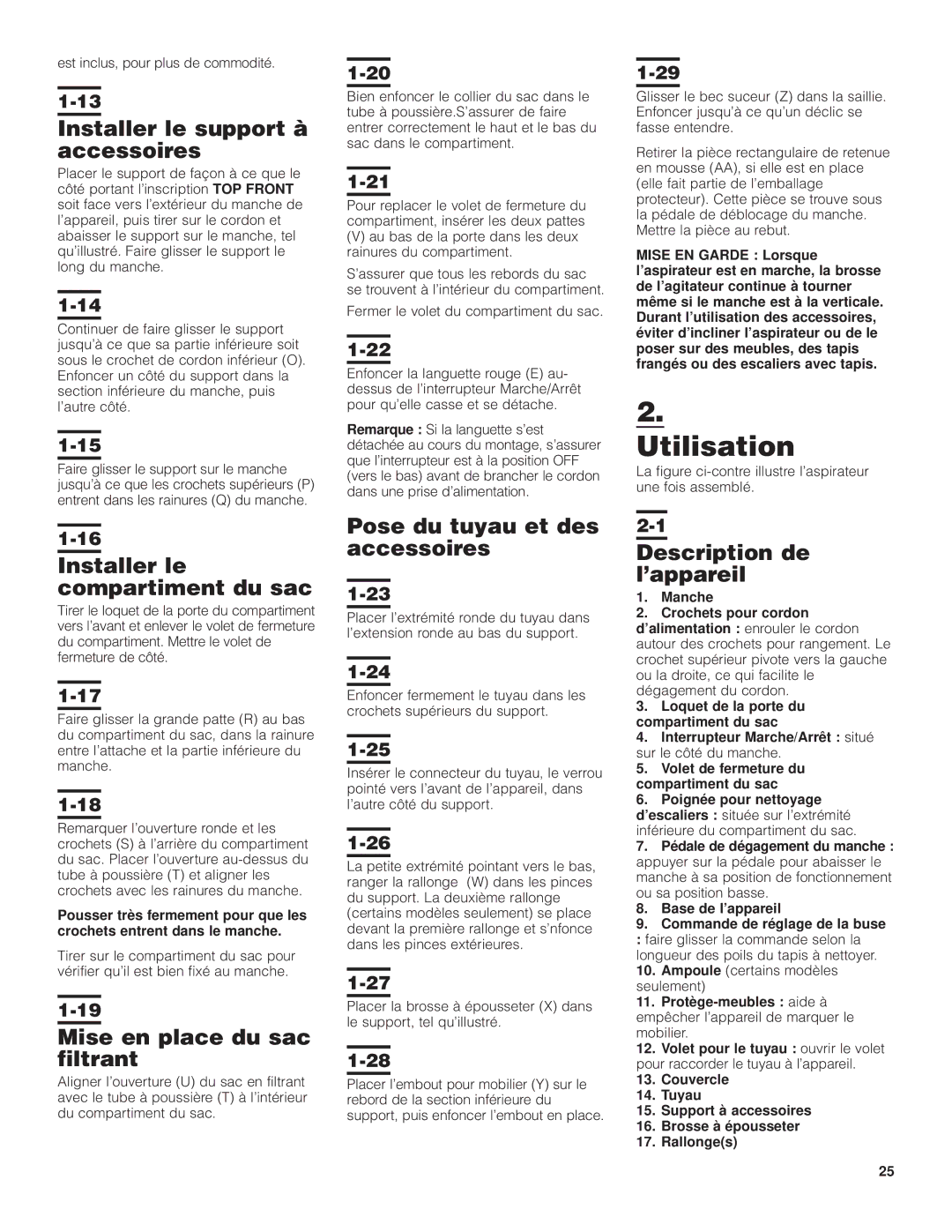 Hoover 4600 owner manual Utilisation 