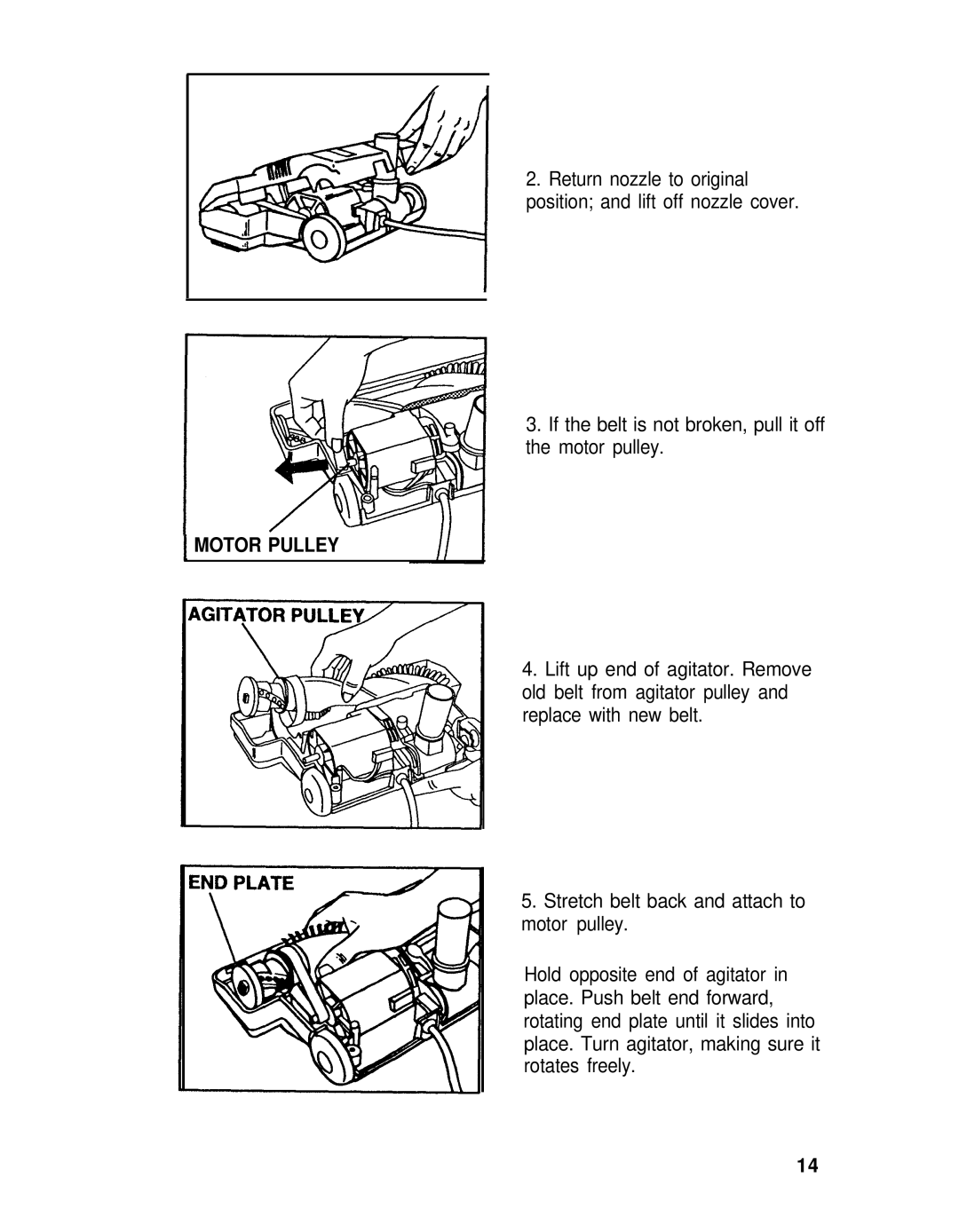 Hoover 53395, 53391 manual Motor Pulley 