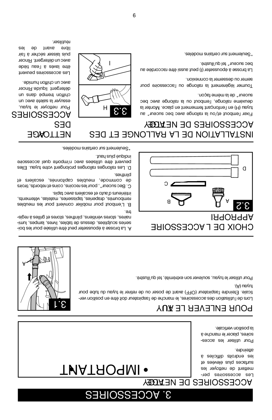 Hoover 56511A46 manual ESSOIRESCCA.3 