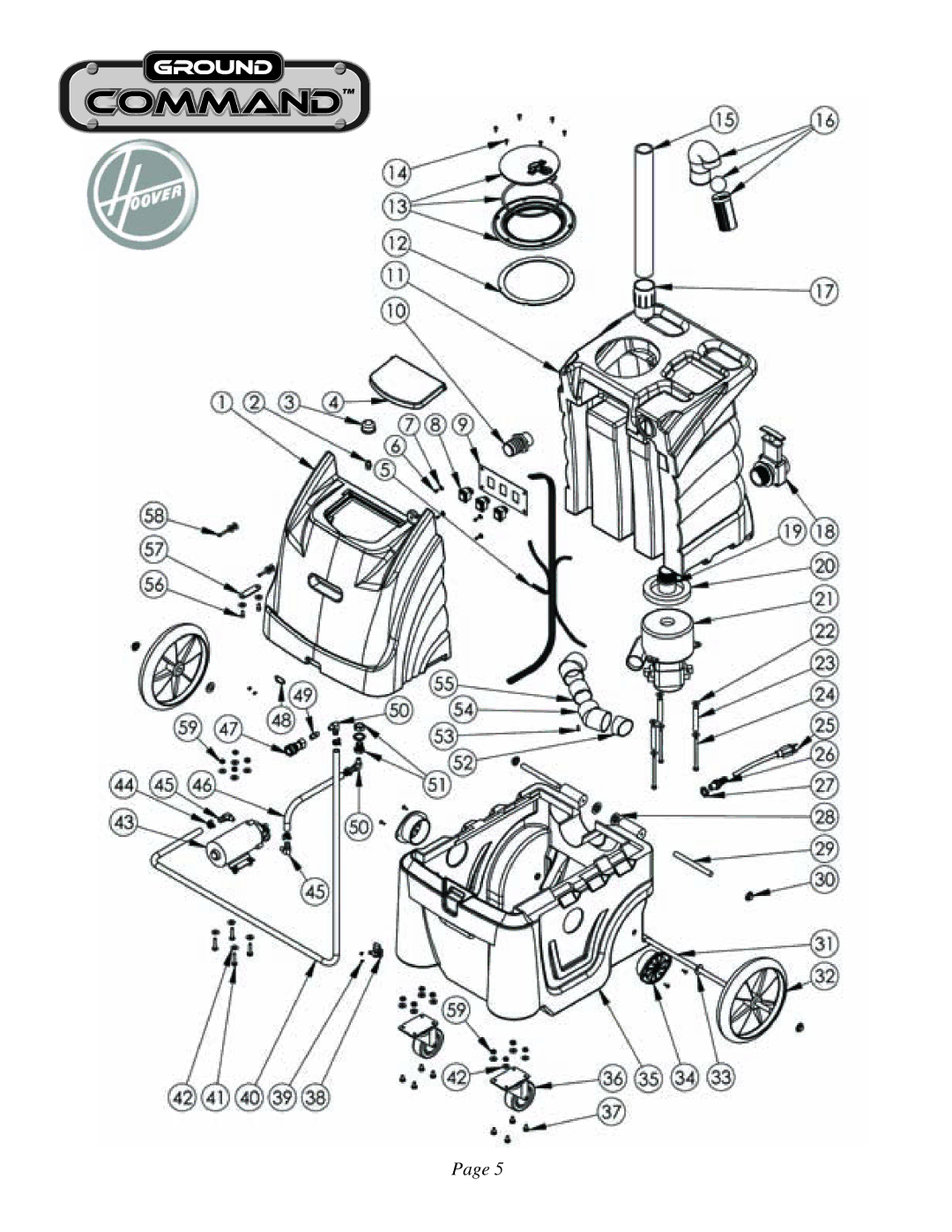 Hoover 961130016 manual Ground Command CH83010 Schematic Drawing 