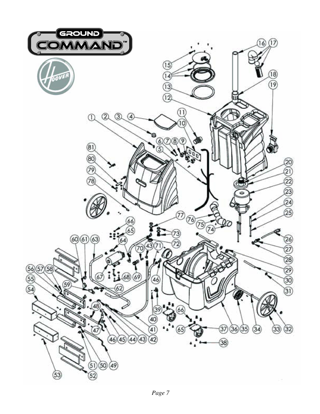 Hoover 961130016 manual 