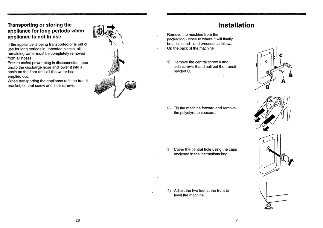 Hoover AM 110, AM 120, AM 115 manual 