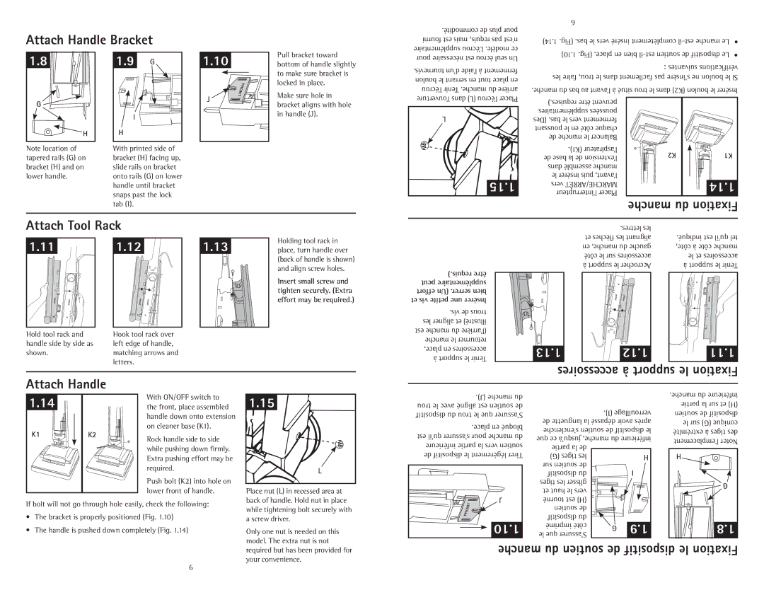 Hoover C1414900 owner manual 15.1, 14.1, 11.1, 10.1 