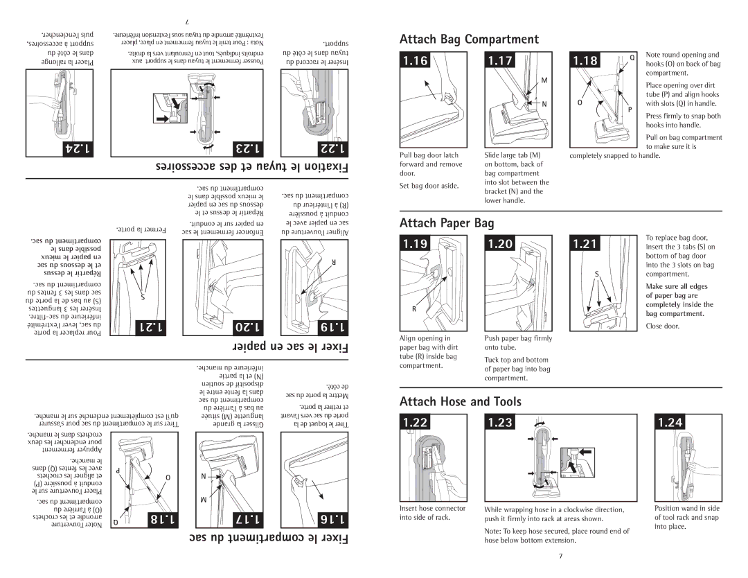 Hoover C1414900 owner manual 24.1, 22.1, 21.1, 19.1, 18.1, 17.1 16.1 