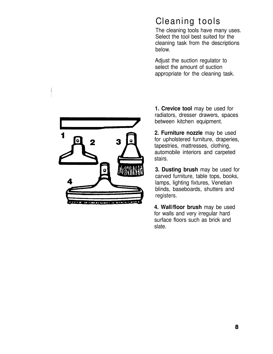 Hoover Canisfer Cleaner with Power Nozzle manual Cleaning tools 