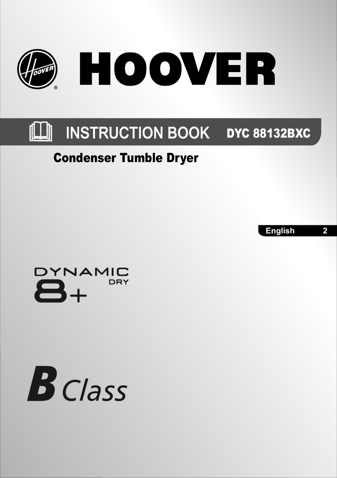 Hoover manual Instruction Book DYC 88132BXC 