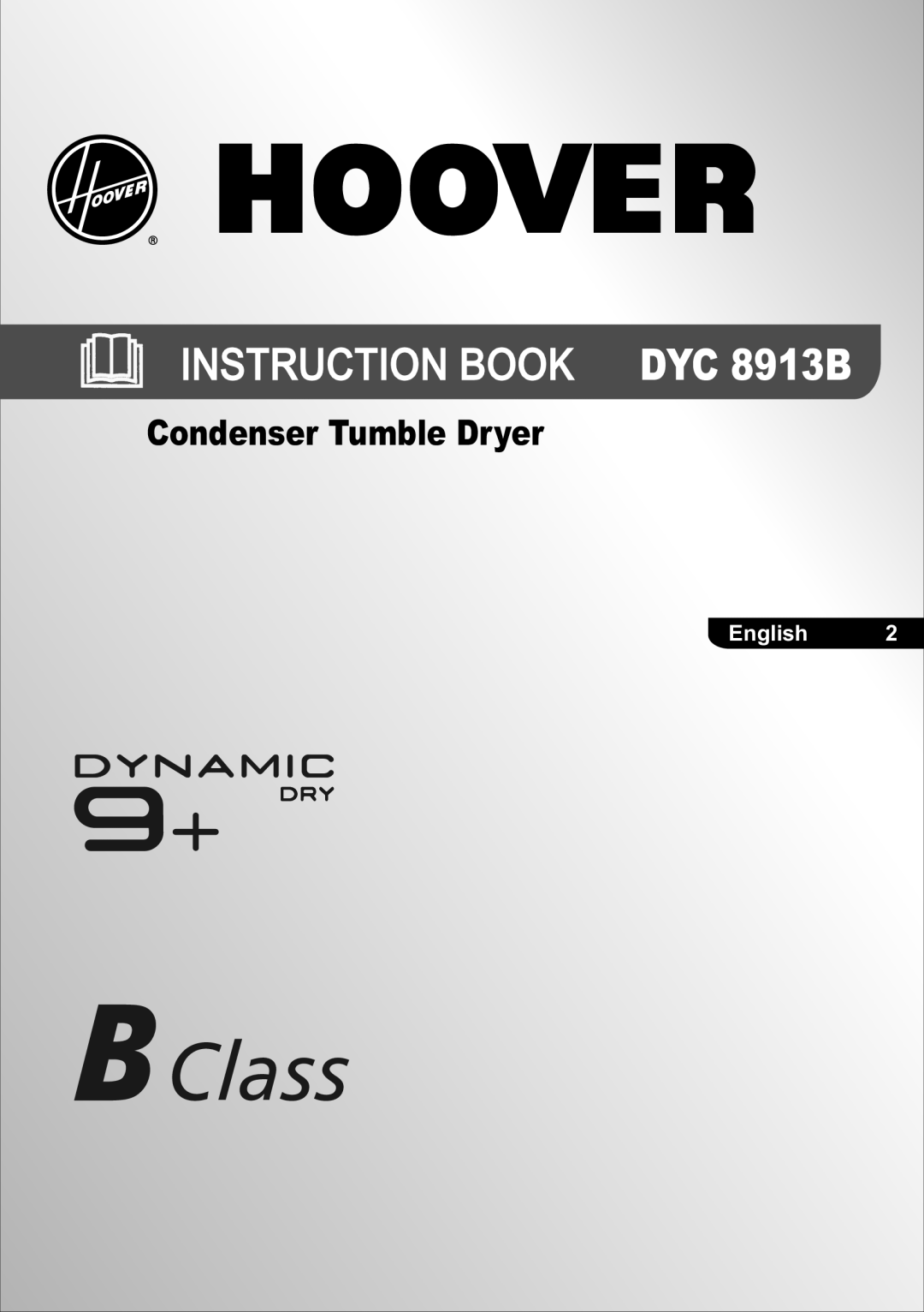 Hoover manual Instruction Book DYC 8913B 