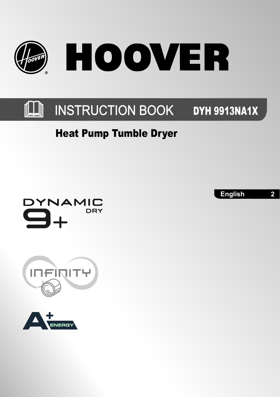 Hoover manual Instruction Book DYH 9913NA1X 