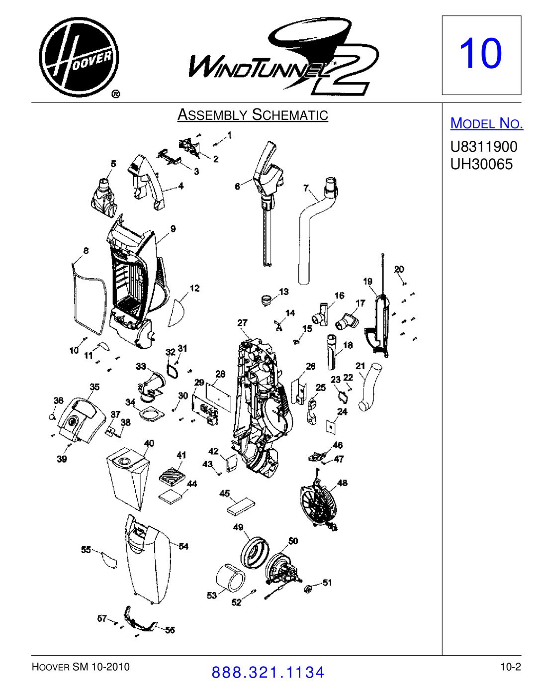 Hoover F7412900 manual 10-2 