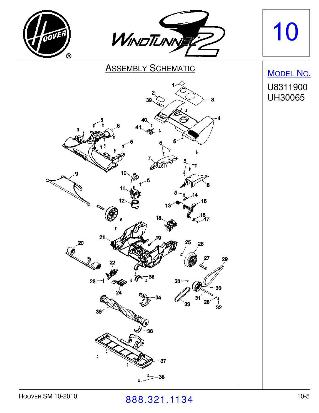 Hoover F7412900 manual 10-5 