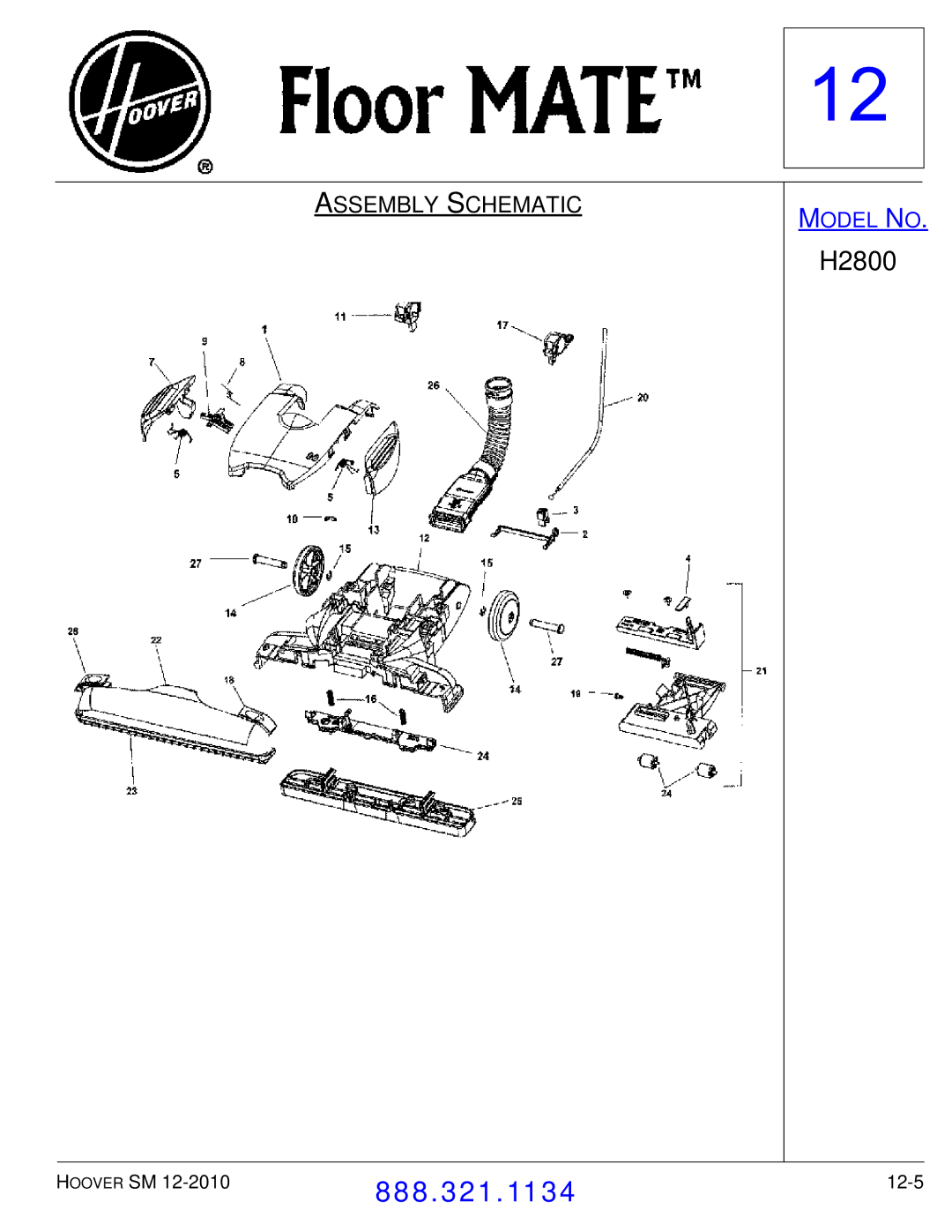 Hoover F7412900 manual 12-5 