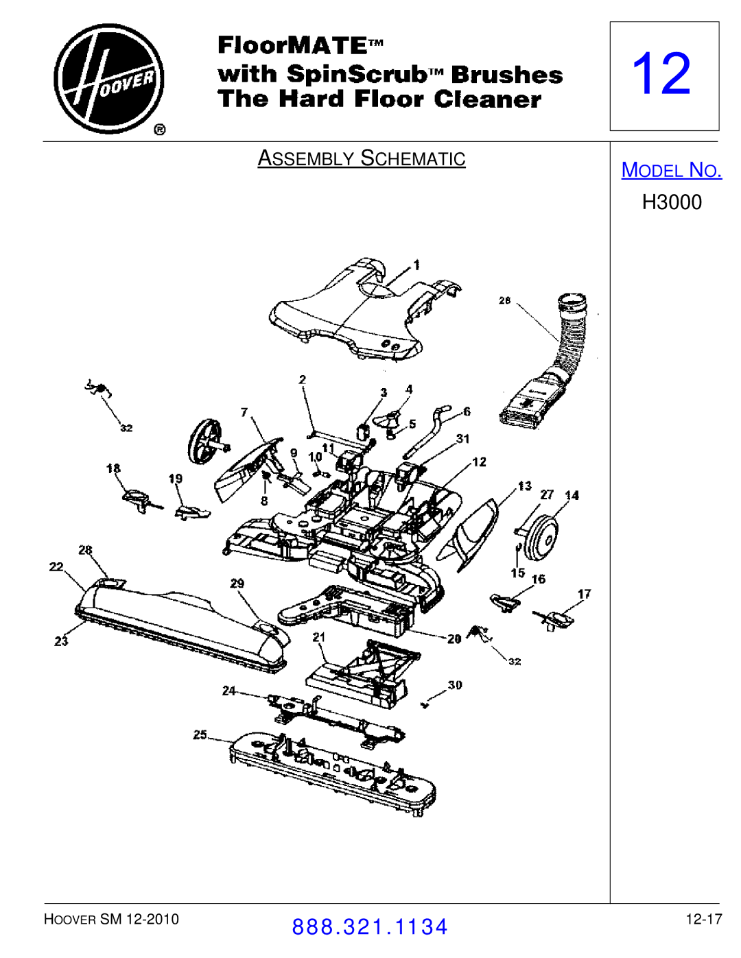 Hoover F7412900 manual 12-17 