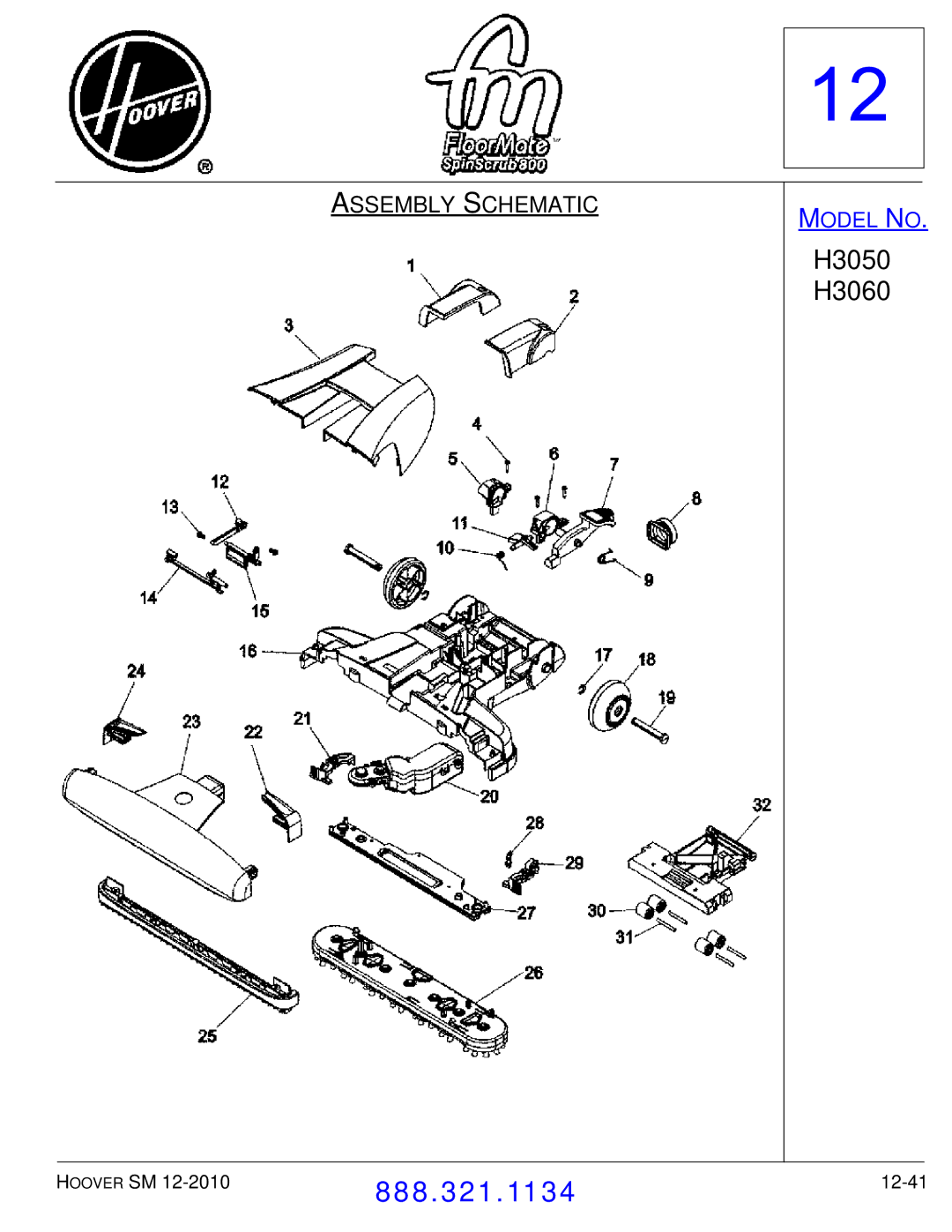 Hoover F7412900 manual 12-41 