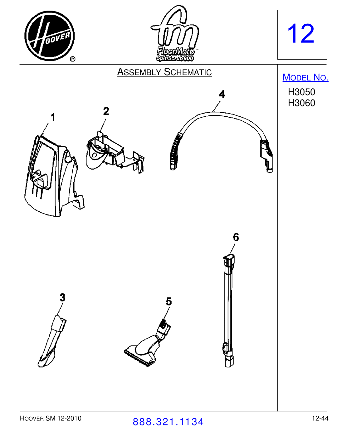 Hoover F7412900 manual 12-44 