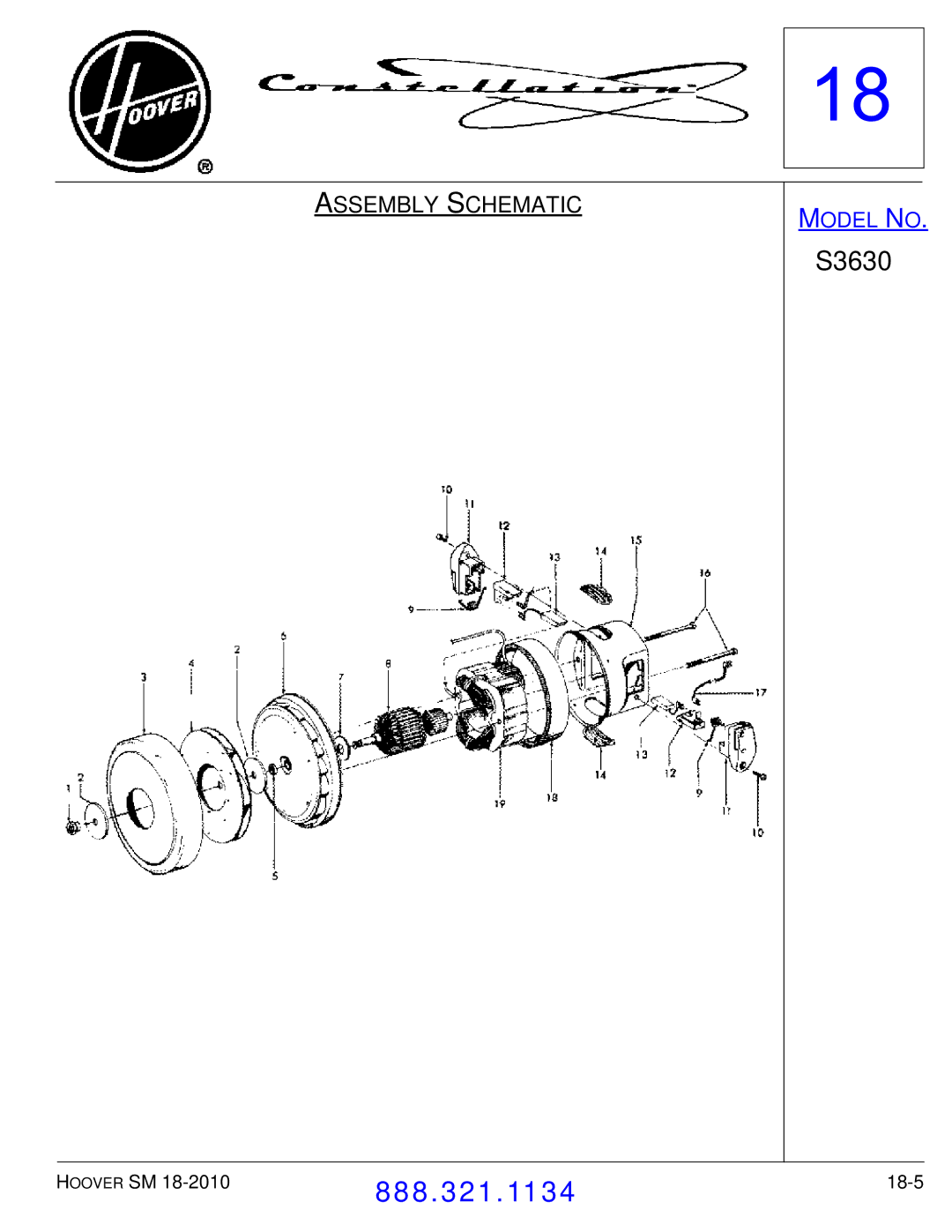 Hoover F7412900 manual 18-5 