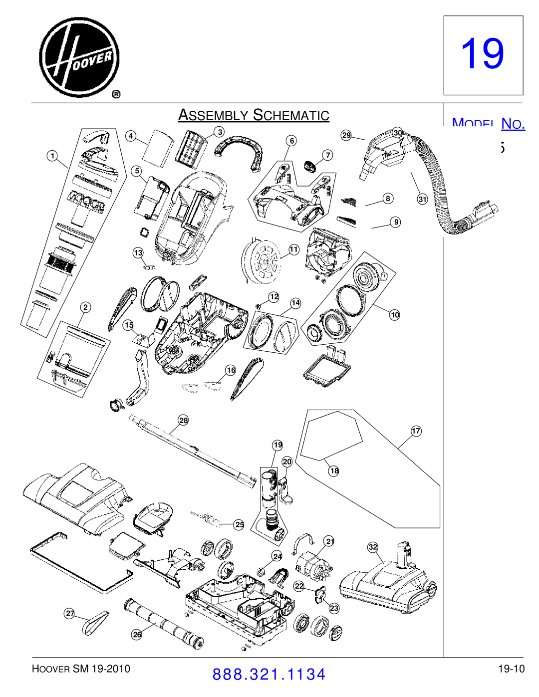 Hoover F7412900 manual 19-10 