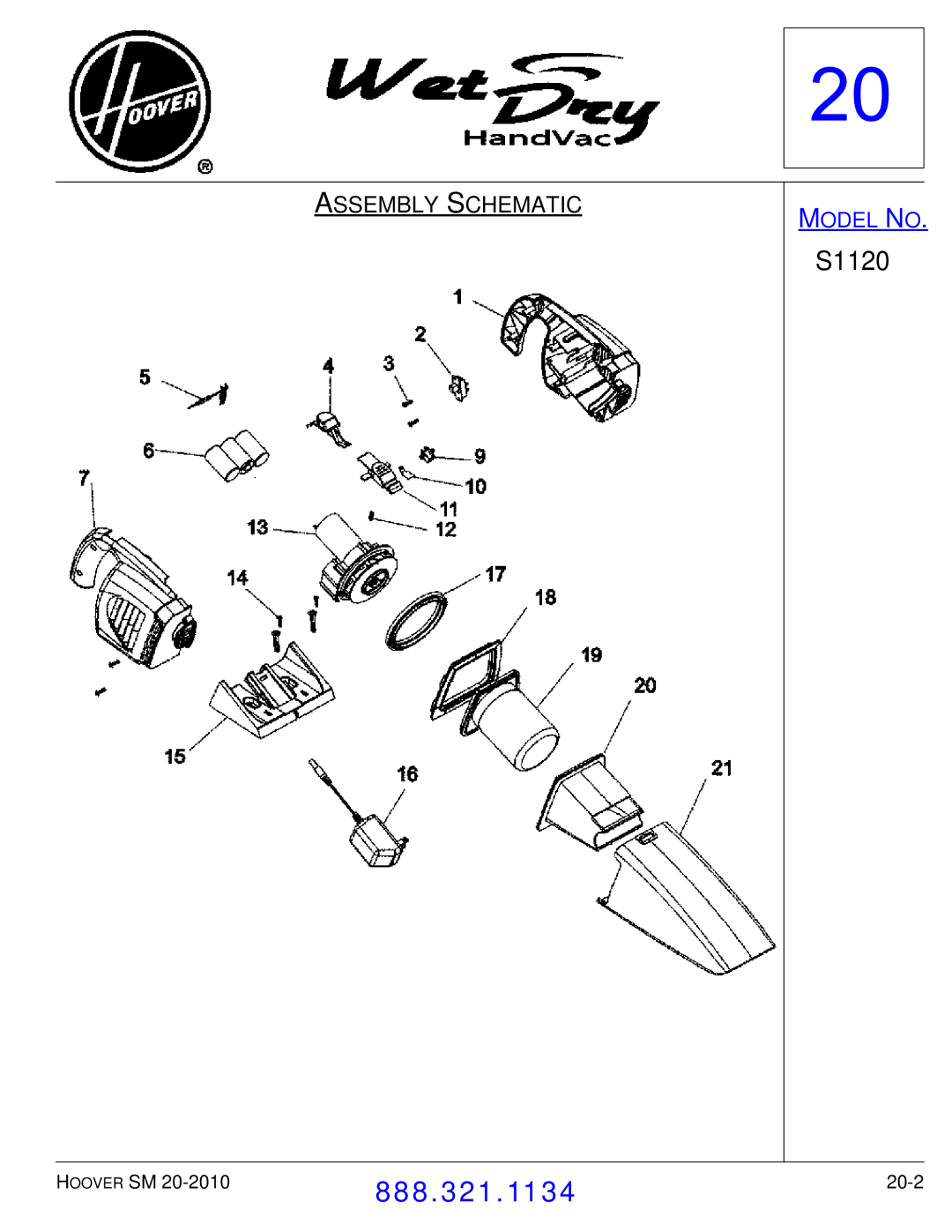 Hoover F7412900 manual 20-2 