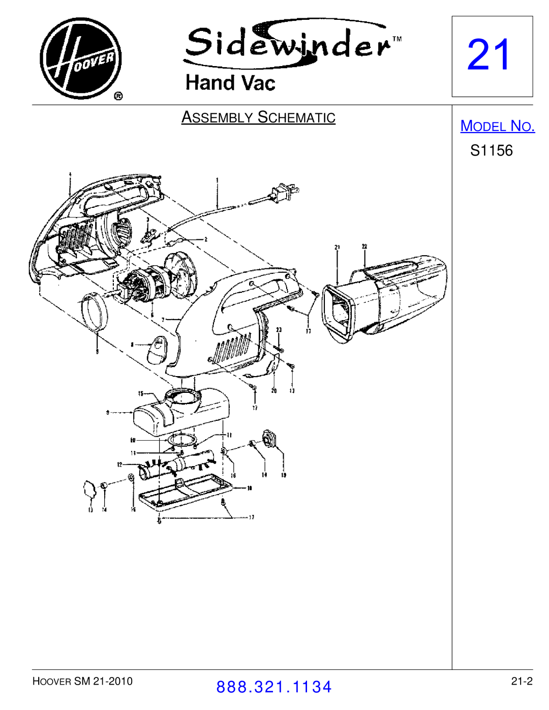 Hoover F7412900 manual 21-2 