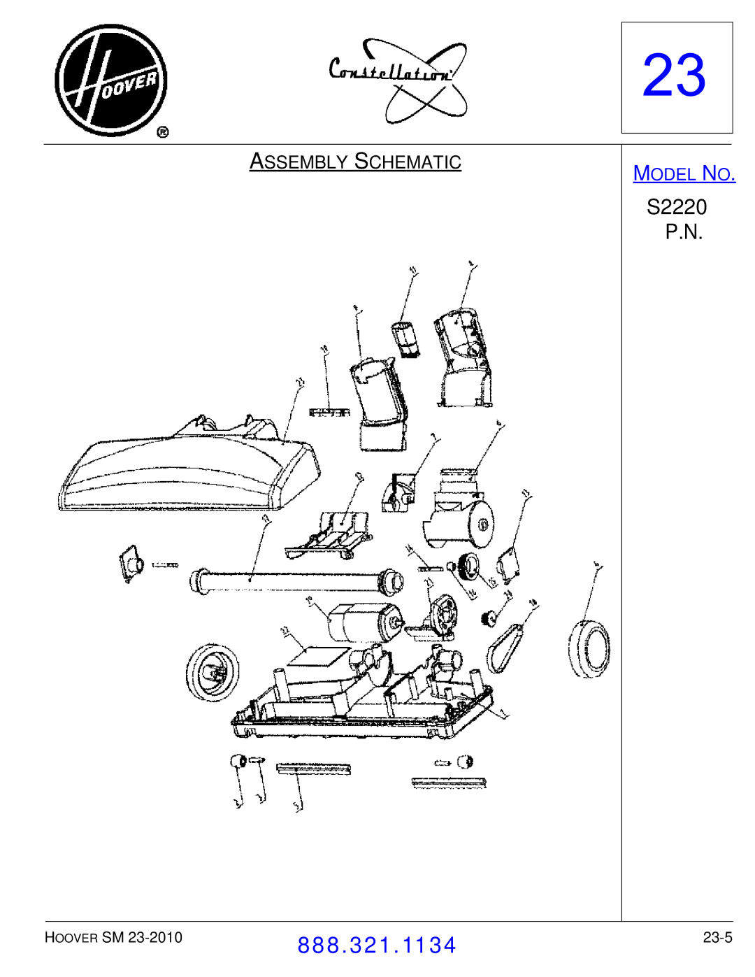 Hoover F7412900 manual 23-5 