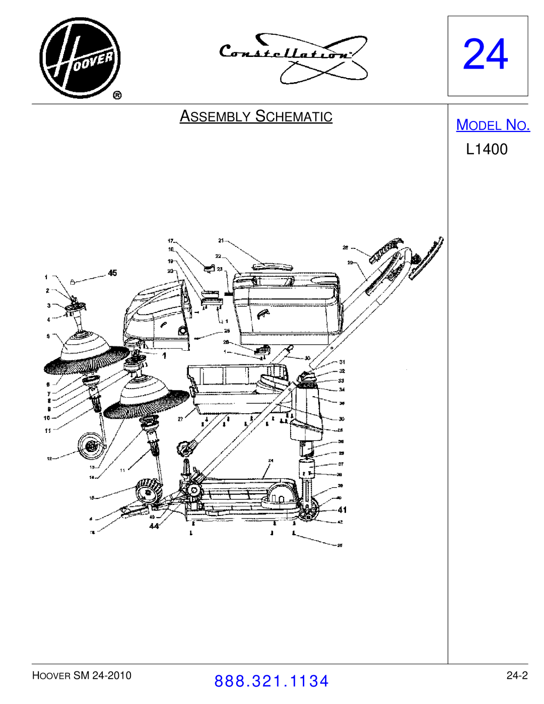 Hoover F7412900 manual 24-2 