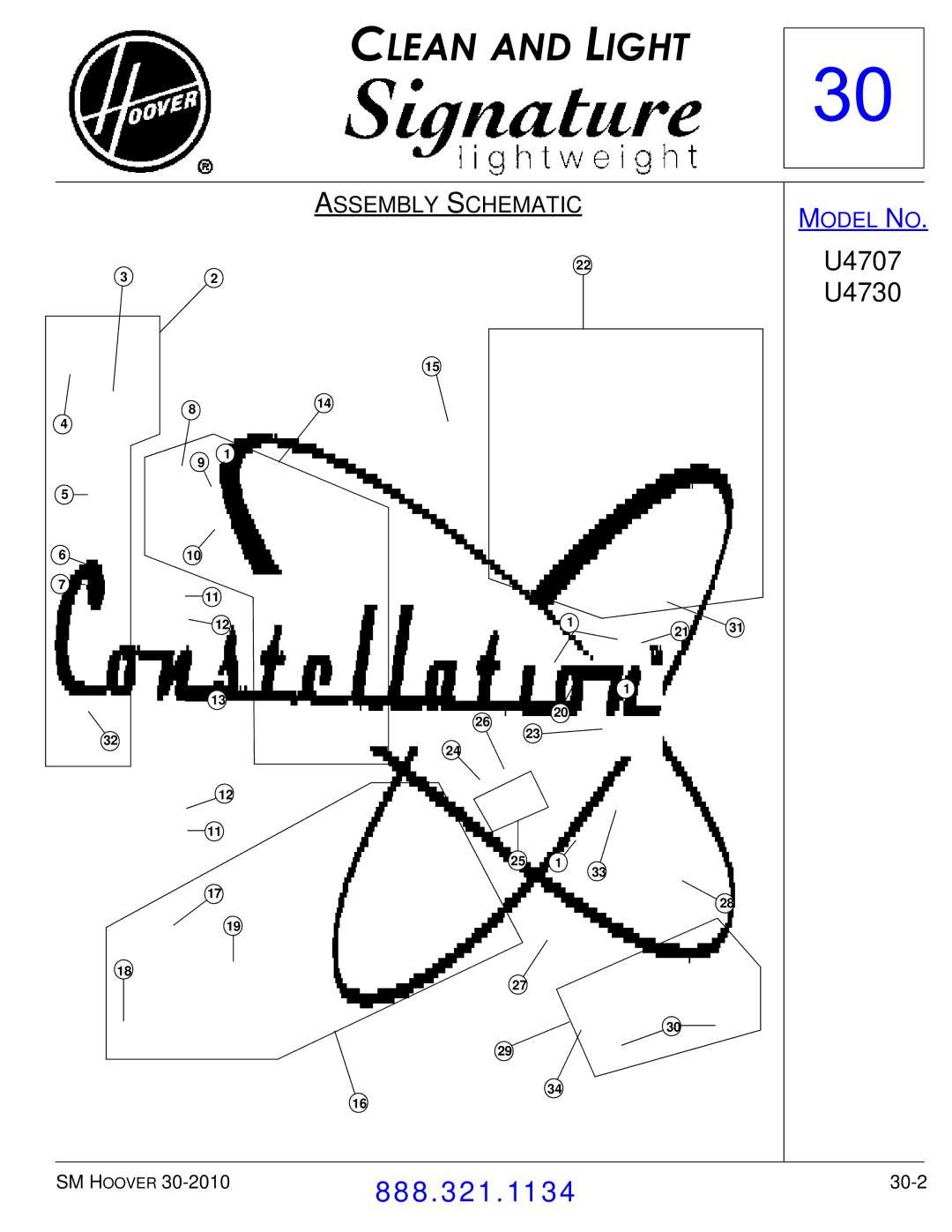 Hoover F7412900 manual Assembly Schematic 