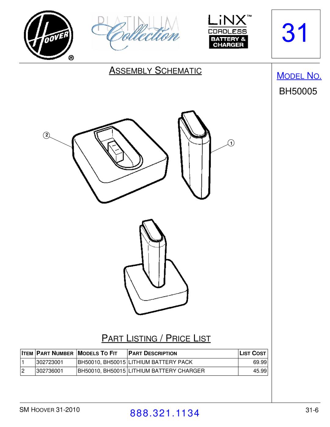 Hoover F7412900 manual 31-6 