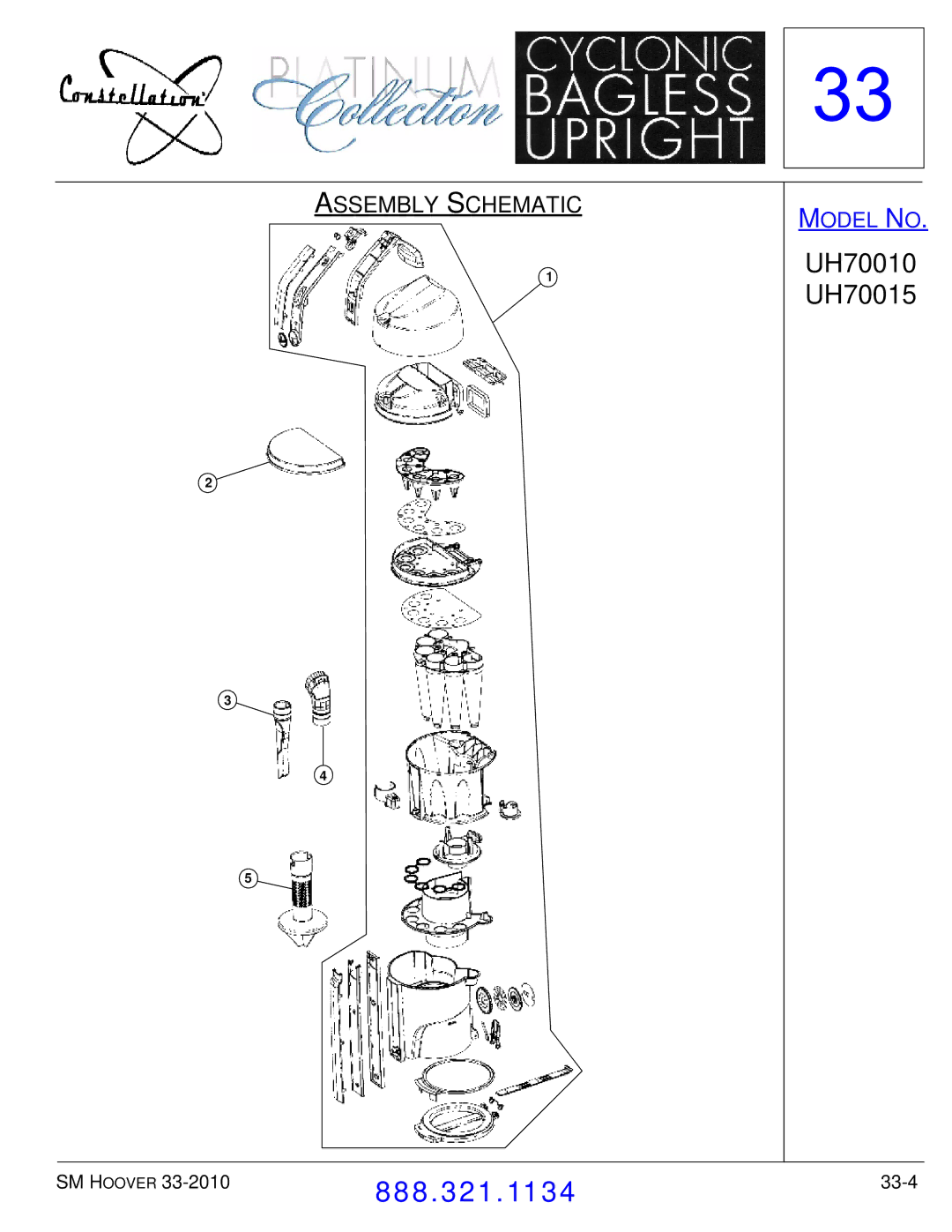 Hoover F7412900 manual 33-4 