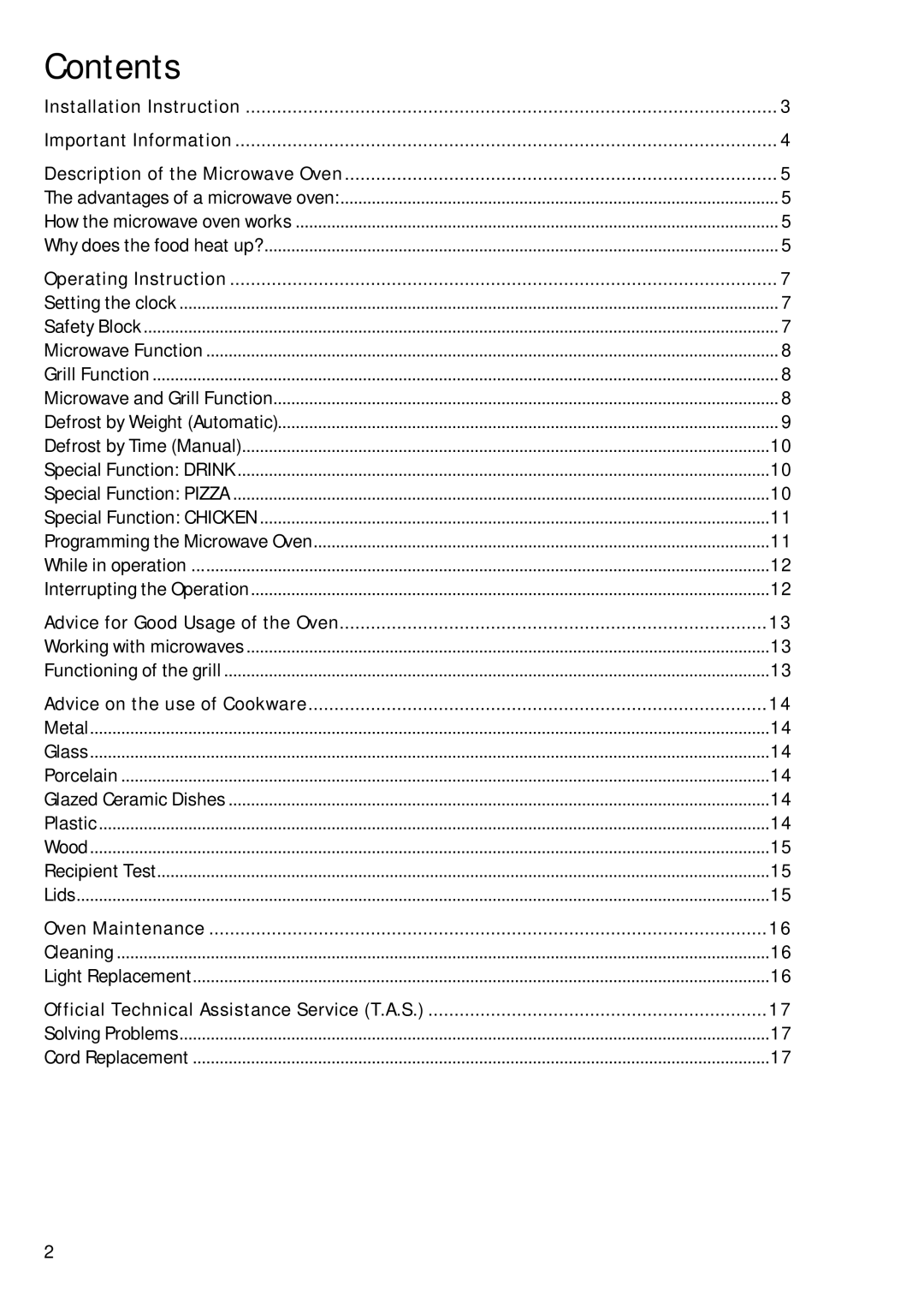 Hoover HBM 205 X operation manual Contents 