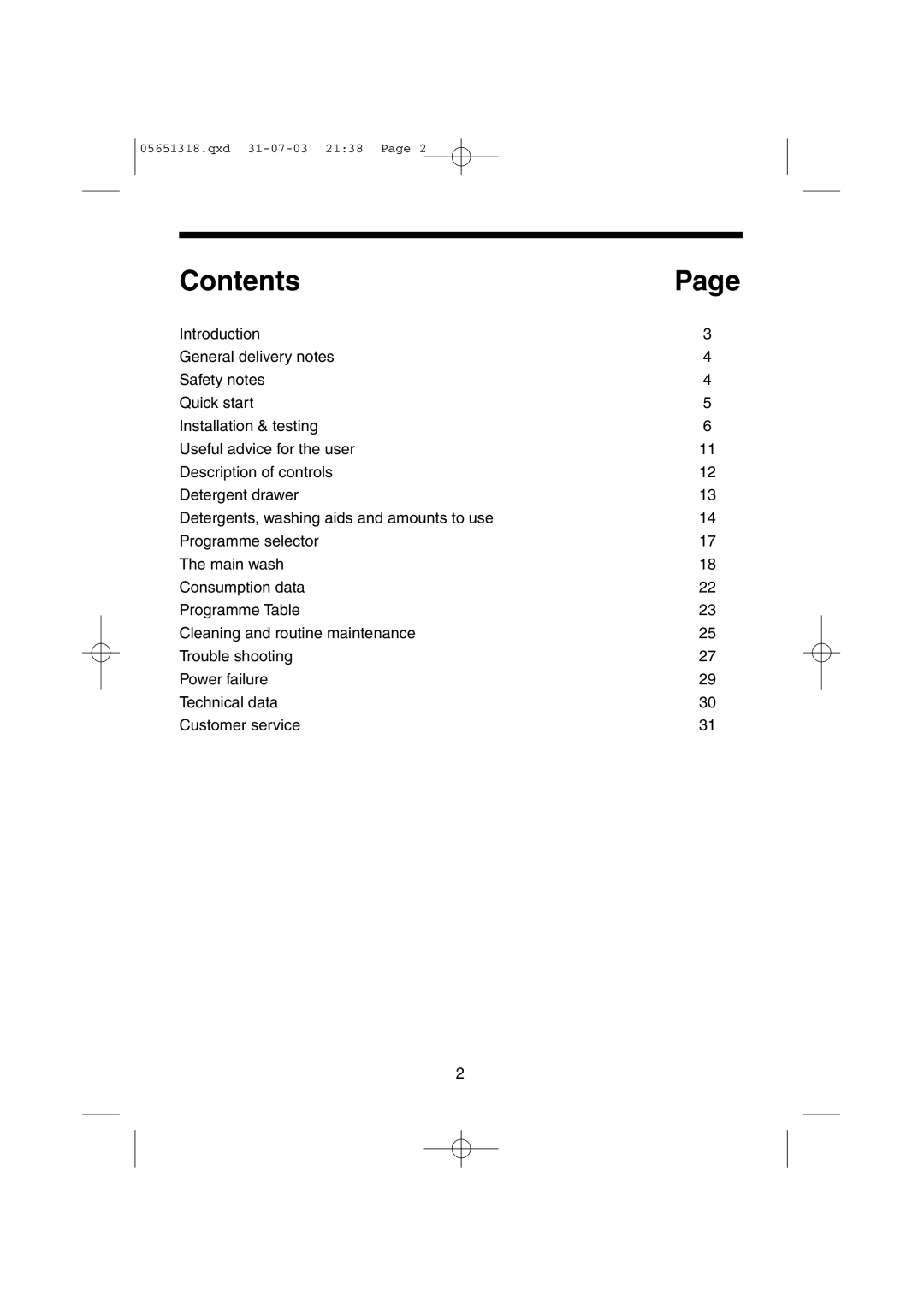 Hoover HPM150, HPM130, HPM110, HPM120 manual Contents 